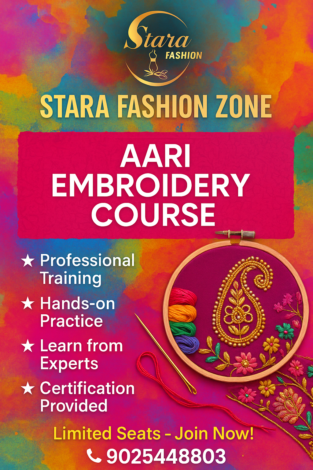 Aari Embroidery course