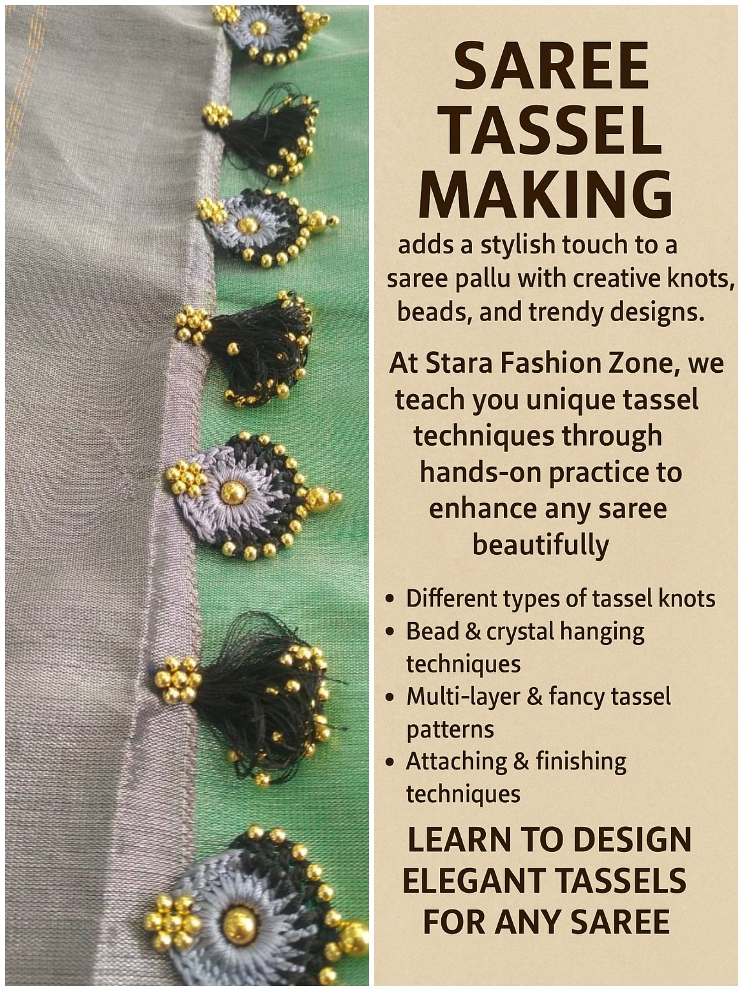 Saree Tassel course