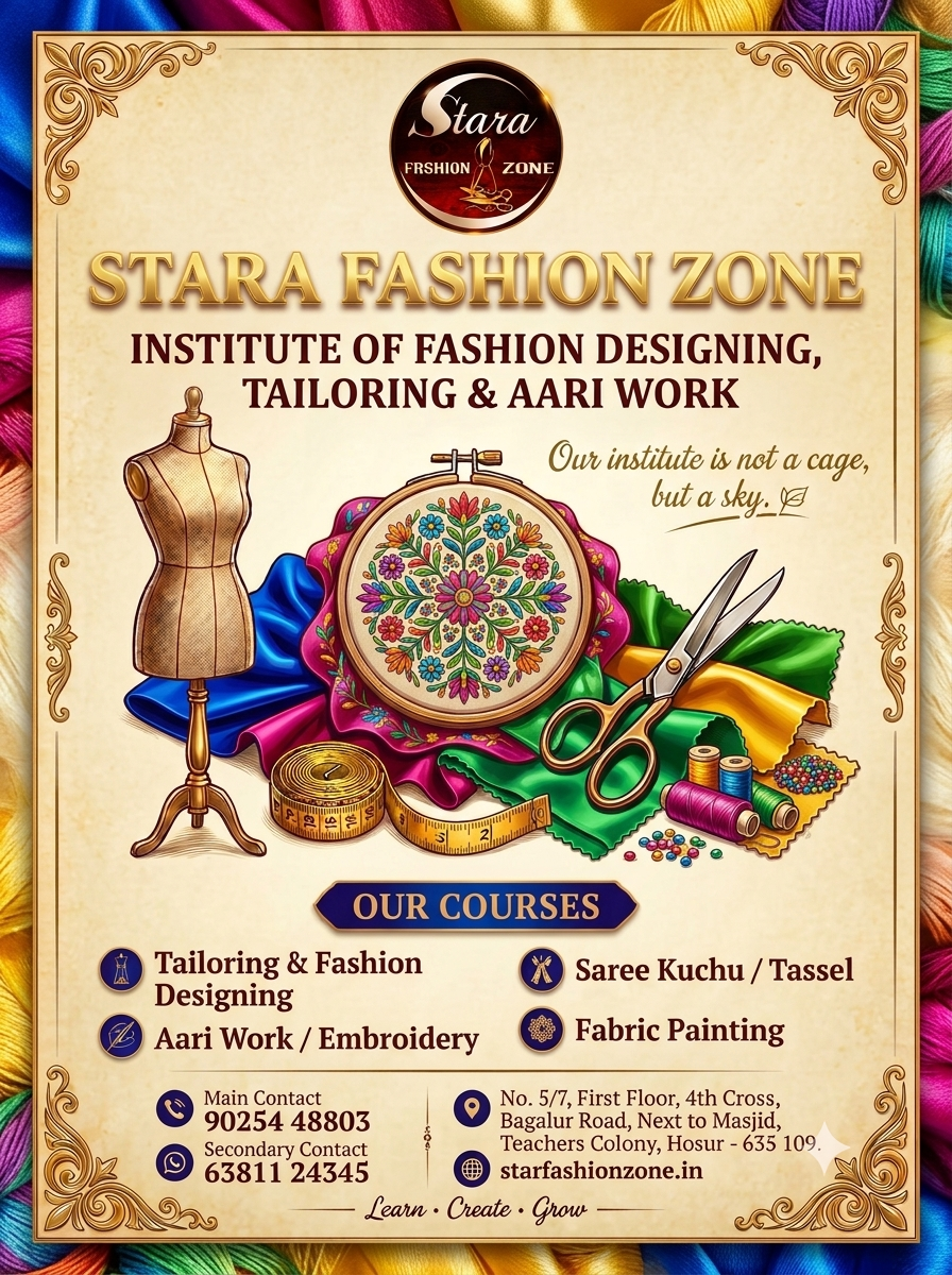 AARIWORK Class in Hosur
